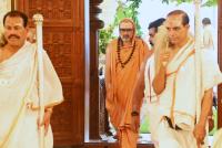 HH Swamiji arrives for Dharma Sabha (22 Sep 2025 ) Pictures Courtesy of Shri Dinesh Karkal